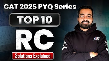 Most Important RC PYQs for CAT 2025 | 90% Students Get These Wrong!