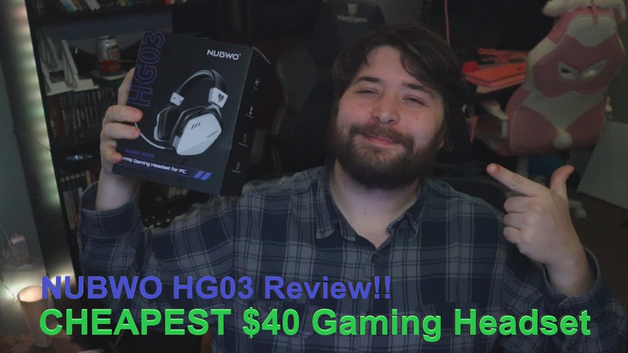 Best Gaming Headset Under $40 for PC? NUBWO HG03 Review - YouTube