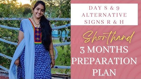 DAY 8 & 9 alternative signs R & H #LEARN SHORTHAND IN 3 MONTHS
