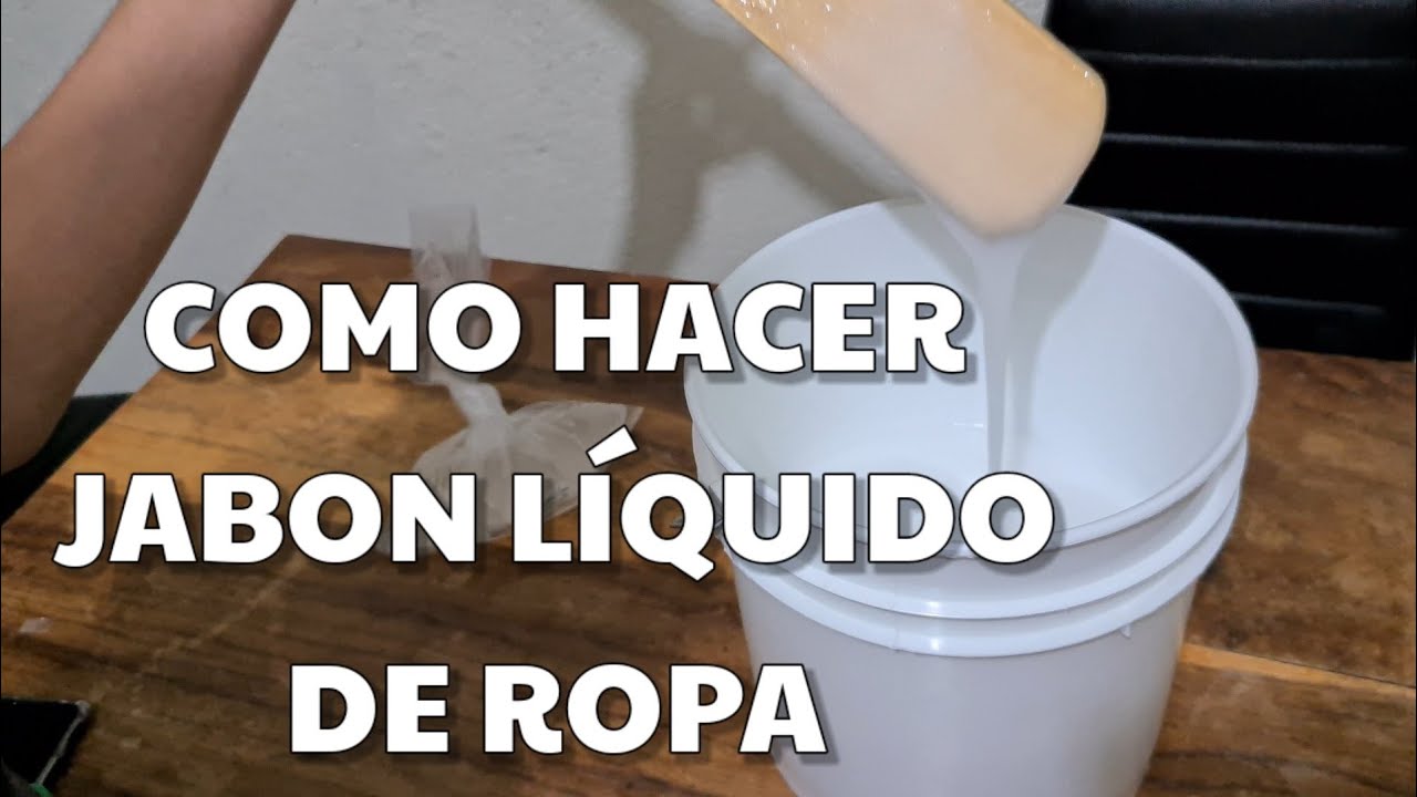COMO HACER JABON DE ROPA LIQUIDO EN CASA - DETERGENTE LIQUIDO DE ROPA CASERO