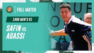 Safin vs Agassi 1998 Men's round 1 Full Match | Roland-Garros