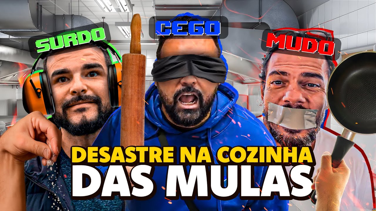 UM CEGO, SURDO E UM MUDO NA COZINHA SÓ PODIA DAR ERRADO!