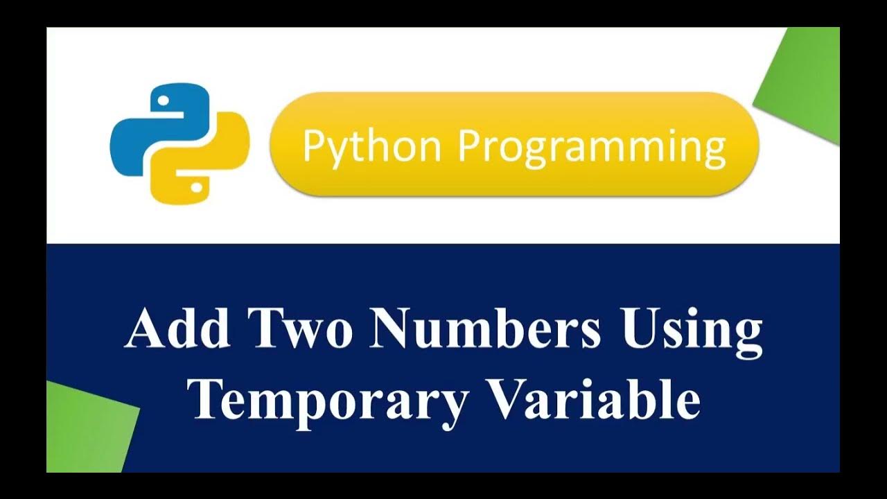 Python Program To Add Two Numbers - YouTube