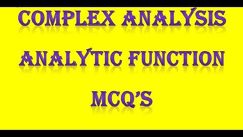 PG TRB/ POLYTECHNIC analytic functions MCQ