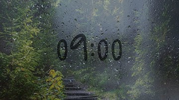 9 Minute timer with rain sounds