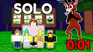 How Fast Can I Save *EVERY KID* SOLO in 99 Nights In The Forest?