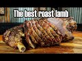 The easiest bone in leg of lamb roast cooked on a Weber