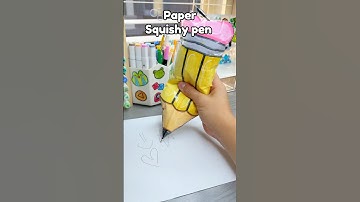 🖊️DIY giant squishy pen😉!￼ #cute #papercraft #papersquishy #diysquishy #cutecrafts #craft #crafts