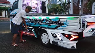 Review Modifikasi Bamper, Stiker dan Lampu Mobil Traga.