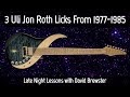 3 Uli Jon Roth Licks From 1977-1985