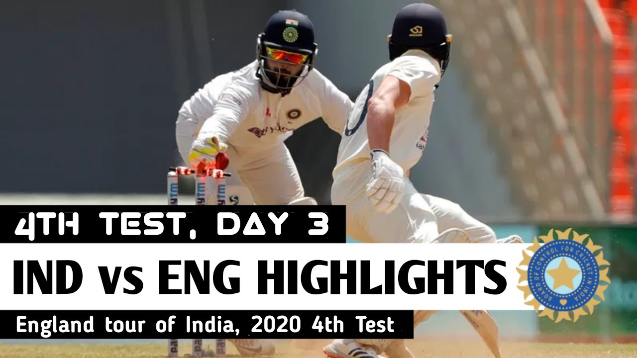 India vs England 4th Test Day 3 Full Highlights 2021 | IND ...