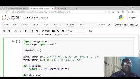 Lagrange interpolation