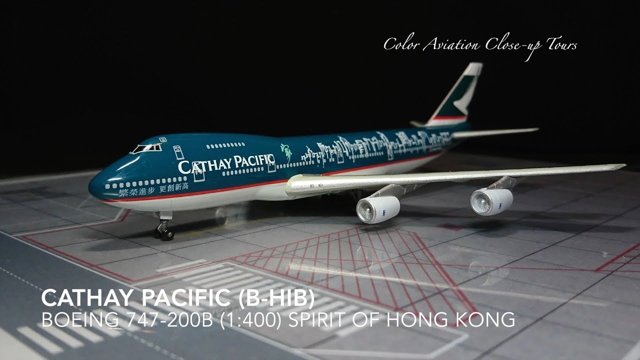 1:400 Cathay Pacific Airways 國泰航空B-HIB Boeing 747-200B Spirit