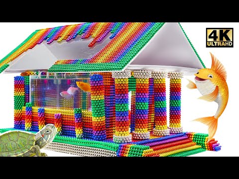 How To Make Amazing Fish Aquarium Handmade From Magnetic Balls (Satisfying) | Magnet World Series