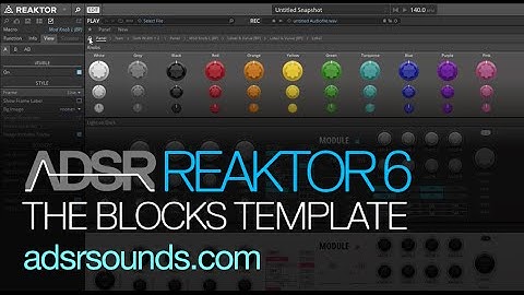 Reaktor 6 Blocks pt 4 - Intro to building using the Blocks Template