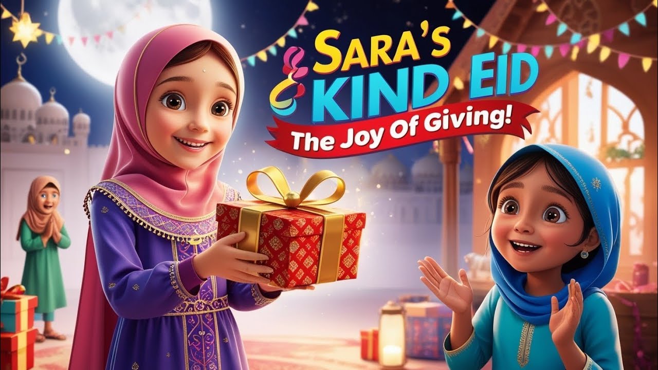 Sara’s Kindness on Eid |Eid Mubarak| English Educational Tales|