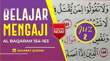 TADARUS ALQURAN MERDU - آموزش خواندن قرآن جز 2 :: سوره بقره آیات 154-163