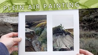 Plein Air Painting IX // Landscape Timelapse in Gouache // Mary Sanche
