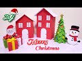 DIY Christmas Crafts🎄✨️/ Christmas Decorations Idea🎀✨️/Amazing Christmas Village 🏘/Christmas 2025🎆