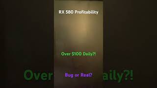 RX 580 Making $100 Daily Mining Bitcoin? NiceHash Profitability #trending #passiveincome #bitcoin