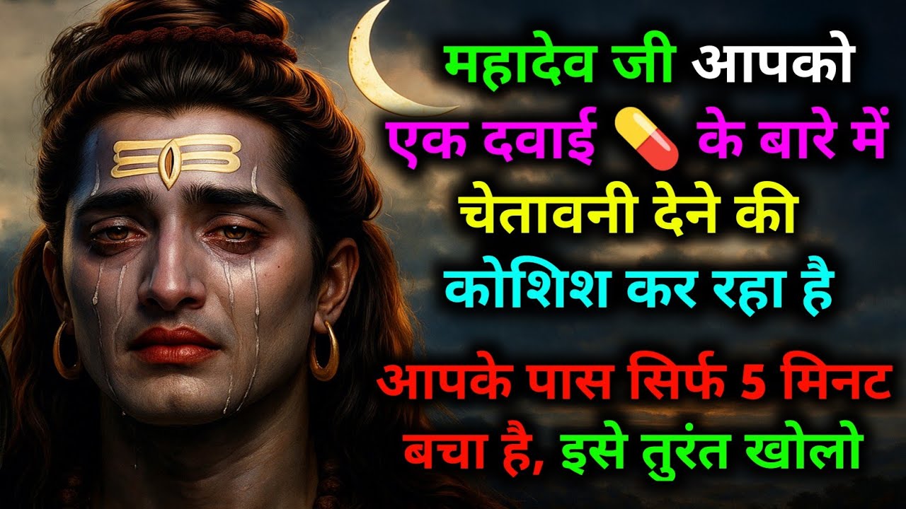 🔱 महादेव जी आपको एक दवाई 💊 के बारे में चेतावनी देने की कोशिश कर रहा है, 🥺 इसे अनदेखा मत करना...