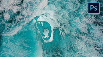 lion waves effect | photoshop Manipulation tutorial