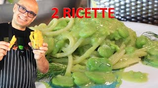 Pasta fave e pecorino NON BUTTARE le BUCCE delle FAVE 2 ricette con le fave