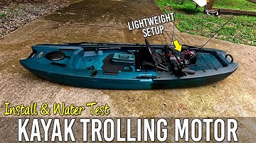 Lifetime Manta Angler Kayak | Trolling Motor Setup & Water Test