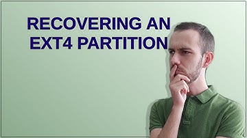 Unix: Recovering an ext4 partition