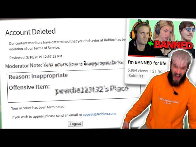 Here's why PewDiePie was banned from Roblox - Dexerto