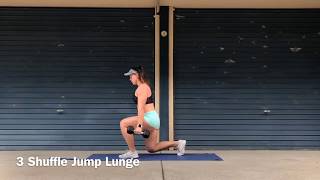 3 Shuffle Jump Lunge
