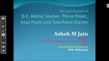 Electrical Machines | DC Motor Starter | Unit 4-9