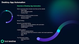 How to automate Point of Sale (POS) and other Desktop Application testing
