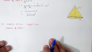 Chapter:13 Exercise:13.7 Q.1 Surface Areas and Volumes | Ncert Maths Class 9 | Cbse