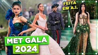 MET GALA 2024: LOOKS FEIOS, UNS BONITOS E OUTROS FEITOS POR INTELIGÊNCIA ARTIFICIAL | Diva Depressão