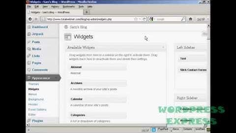 Wordpress Tutorial 29:   How to Insert an Aweber Form In The Sidebar
