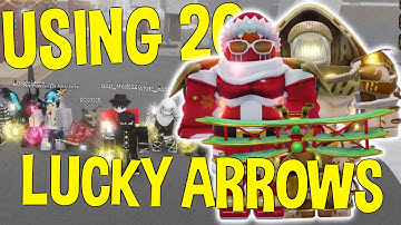 [YBA] USING 20 LUCKY ARROWS AT THE SAME TIME...