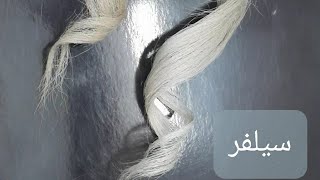 #غيري لون شعرك #تصحيح لون الشعر من الاشقر إلى السلفر #رينساج السلفر