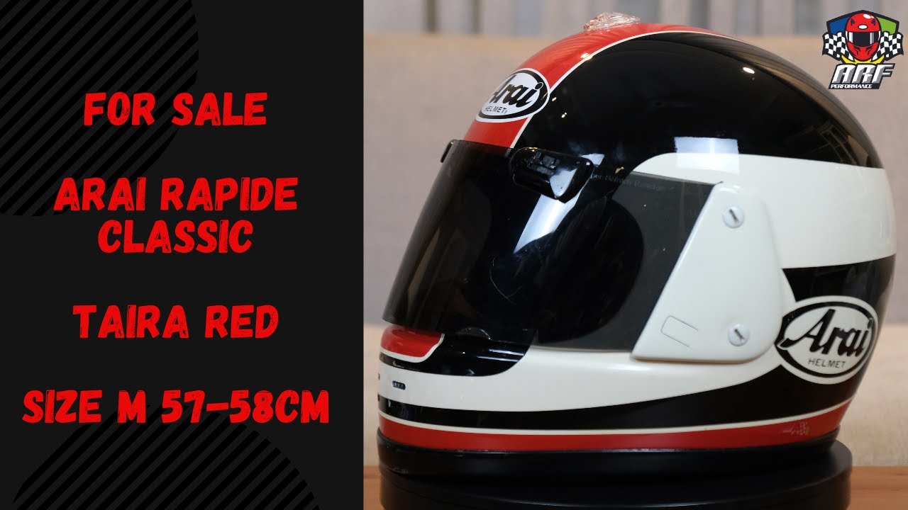 SOLD ] ARAI RAPIDE VINTAGE TAIRA RED 
