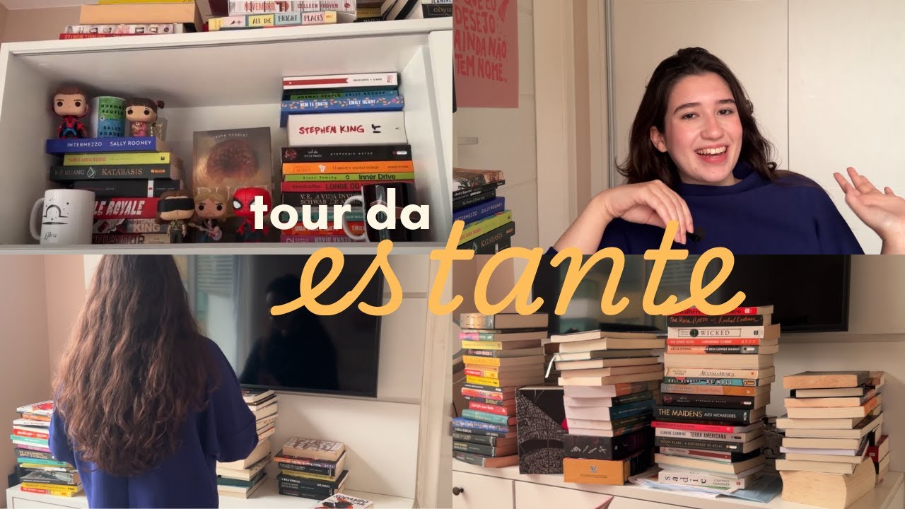 tour (atualizado) pela minha estante!