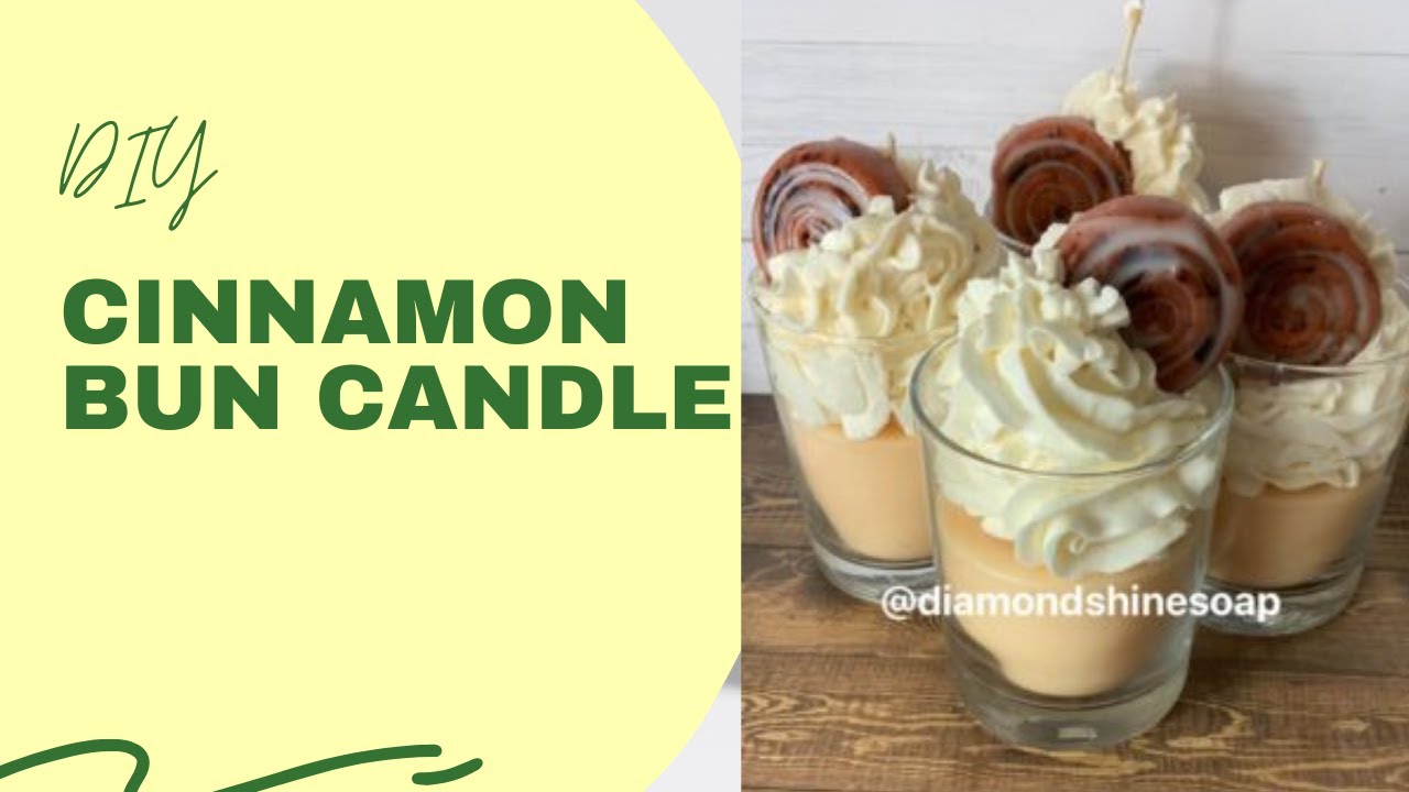 Cinnamon Bun Candles #Dessertcandles #Waxcake #Waxart #foodcandles #cinnabuncandle