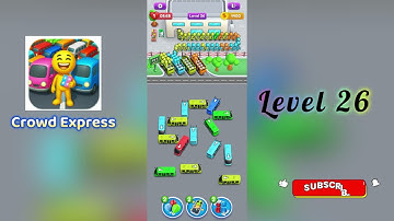 Crowd Express Level 26 Walkthrough 🚶‍♂️🧠 | Step-by-Step Guide | SolutionGuruji