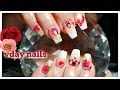 Valentine&#39;s day nails ❤🌹| acrylic nails