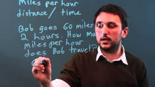How to Find Rate of Speed in MPH in Algebra