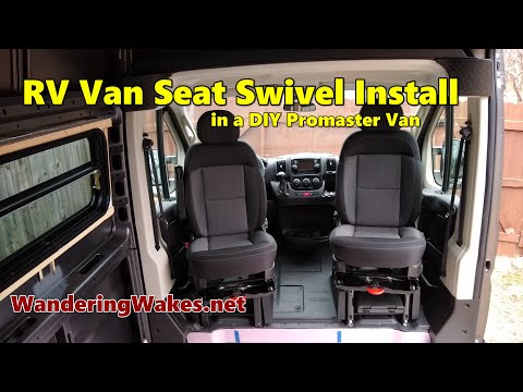 Seat Swivel (CTA) and Sportscraft Lower Base Install in DIY Dodge RAM Promaster RV Van – WanderWakes