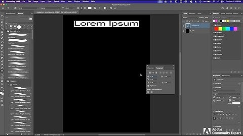 Photoshop: Lorem Ipsum "Dummy" placeholder text