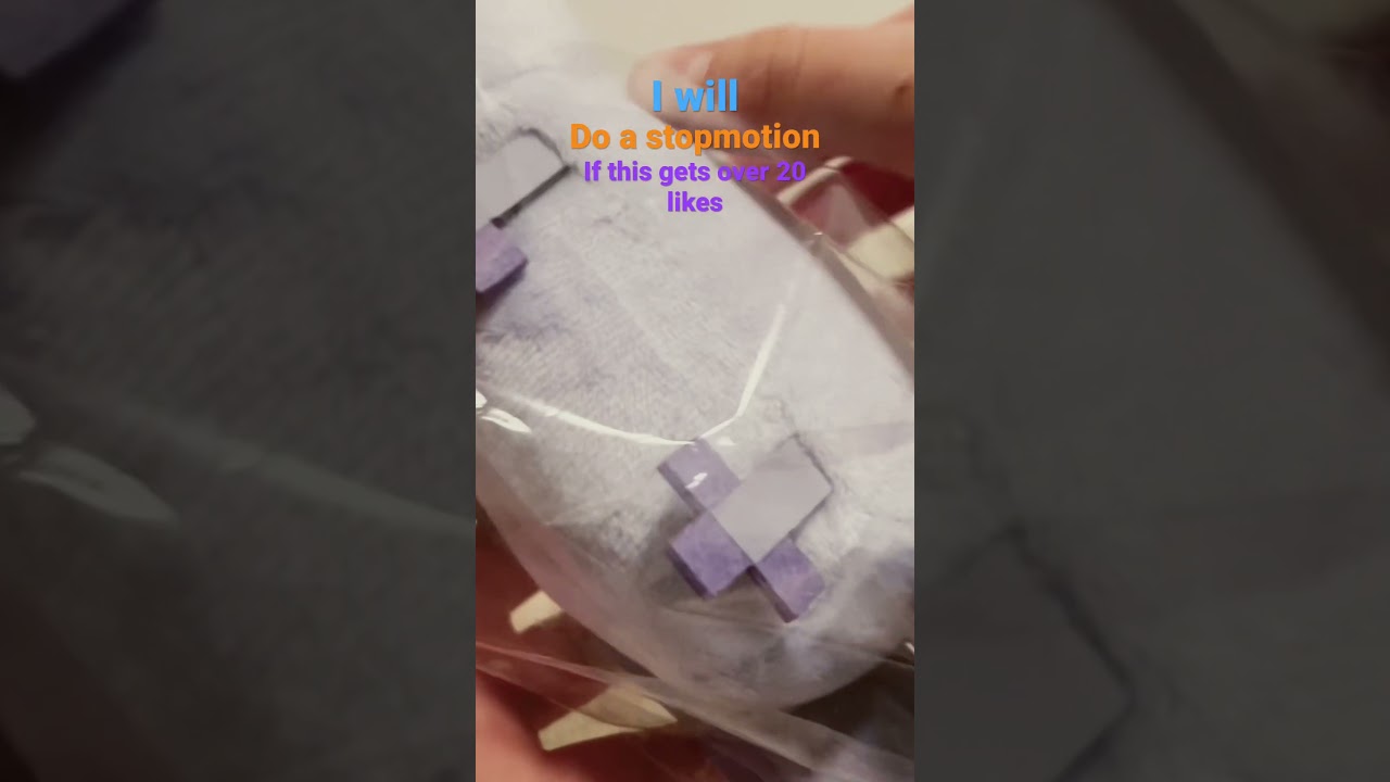 Blue Axolotl plush unboxing 