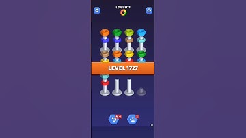 Nut Sort Level 1727 - Color Puzzle Game by Kiwi Fun #games #puzzle #NutSort #NutSortSolution