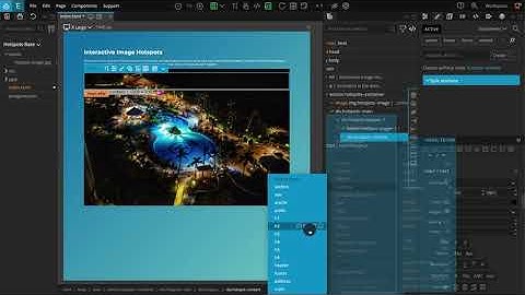 2. Building the layout - Interactive image hotspots - Pinegrow Interactions Tutorial