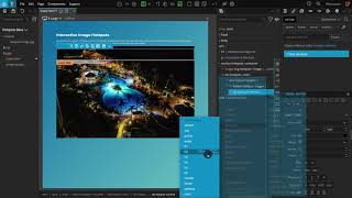 2. Building the layout - Interactive image hotspots - Pinegrow Interactions Tutorial